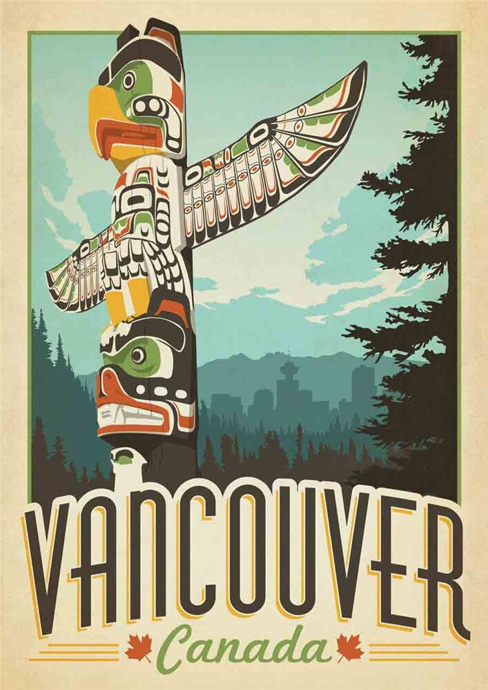 Poster voyage vintage : Vancouver (Canada) - /medias/158240241426.jpg
