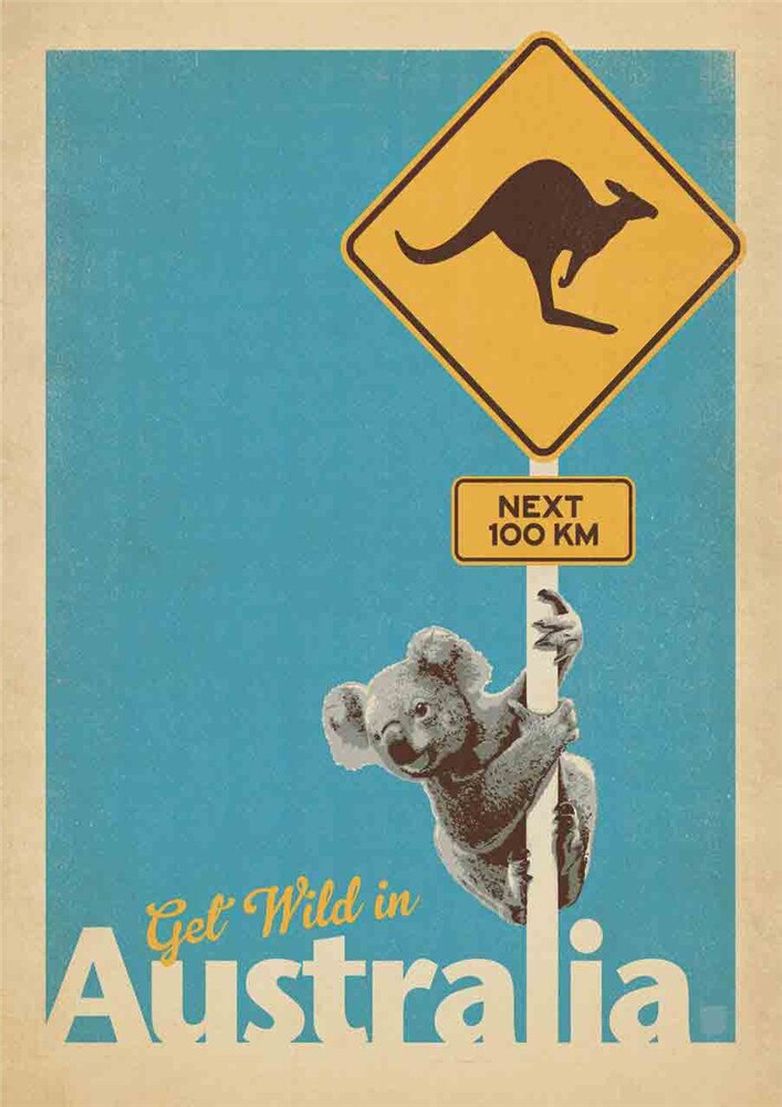 Poster voyage vintage : Australie &quot;Koala&quot; - /medias/158240241498.jpg