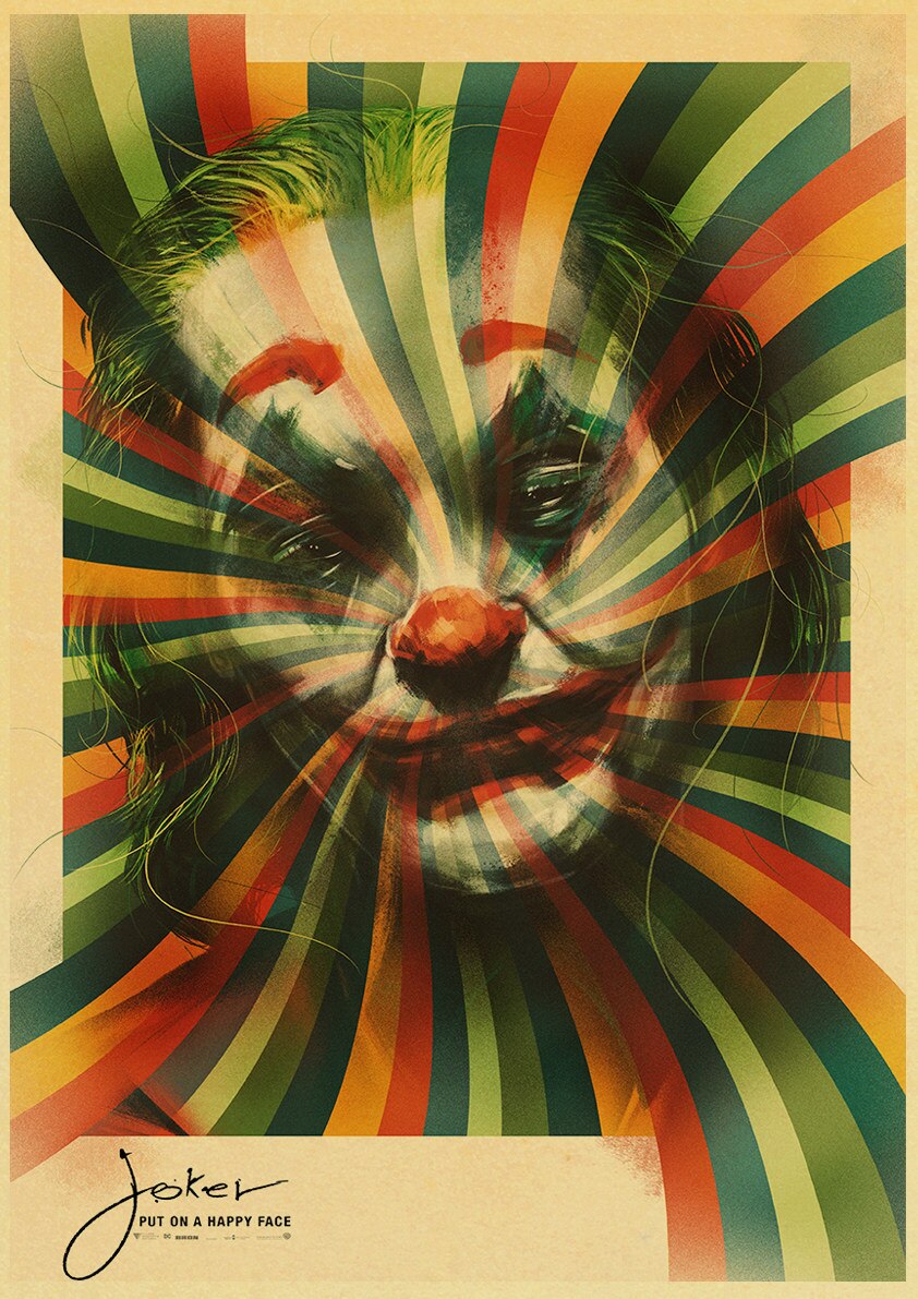 Poster Joker (2019) Joaquin Phoenix : affiche arc en ciel - /medias/158304668920.jpg