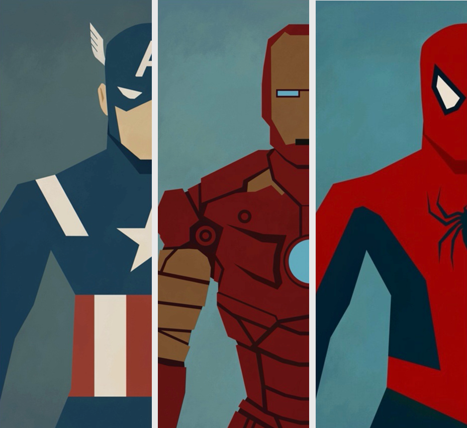 Posters multiples (tryptique / sixtyque) de Super Héros Marvel / DC - /medias/158695866310.png