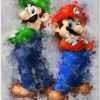 Posters &quot;aquarelle&quot; Mario &amp; Luigi - /medias/157803470826.jpg