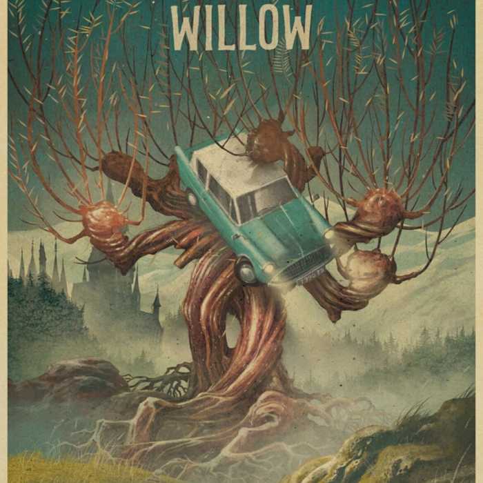 Poster vintage Harry Potter : the whomping willow