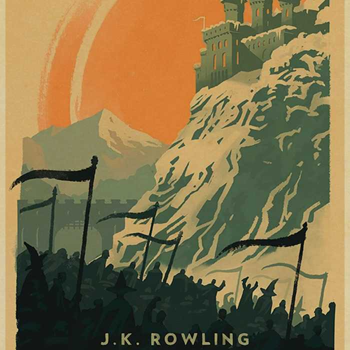 Poster vintage Harry Potter : la coupe de feu