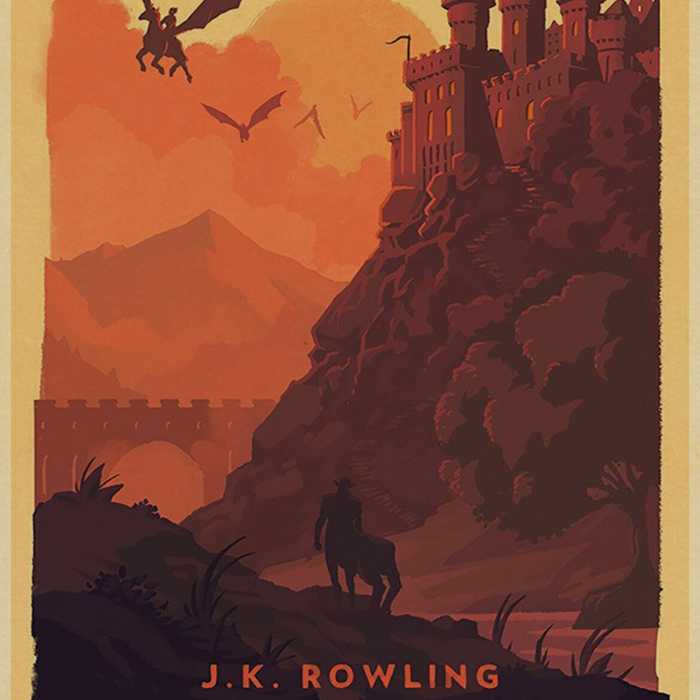 Poster vintage Harry Potter : l'Ordre du Phoenix