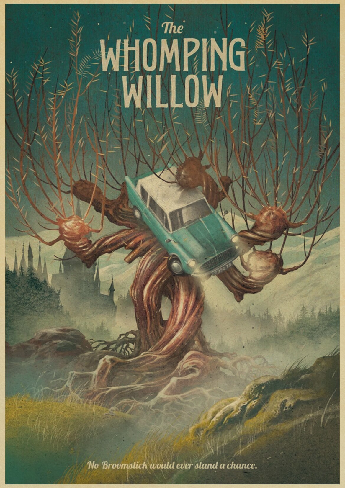 Poster vintage Harry Potter : the whomping willow - /medias/158239277951.jpg