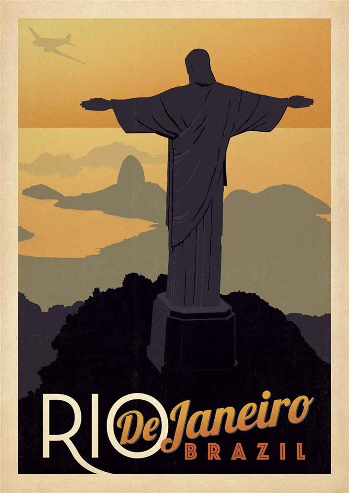 Poster voyage vintage : Rio de Janeiro (Brésil) - /medias/158240241417.jpg