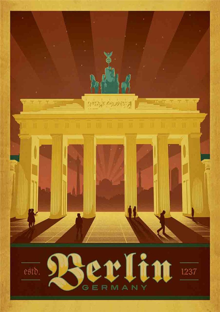 Poster voyage vintage : Berlin (Allemagne) - /medias/158240282288.jpg