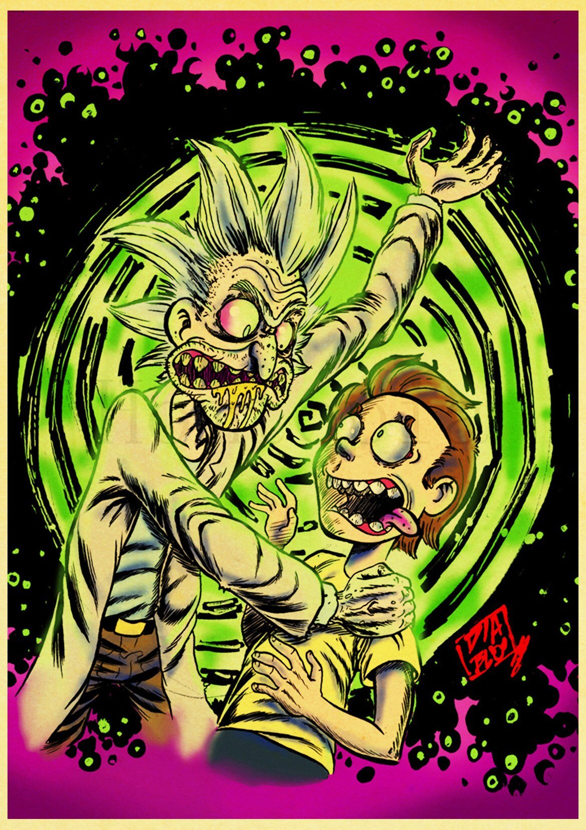 Poster Rick et Morty : Rick étrangle Morty &quot;version réaliste&quot; - /medias/158286884979.jpg