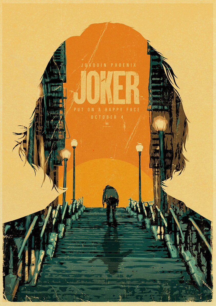 Poster Joker (2019) Joaquin Phoenix : affiche montée des escaliers - /medias/158304668925.jpg