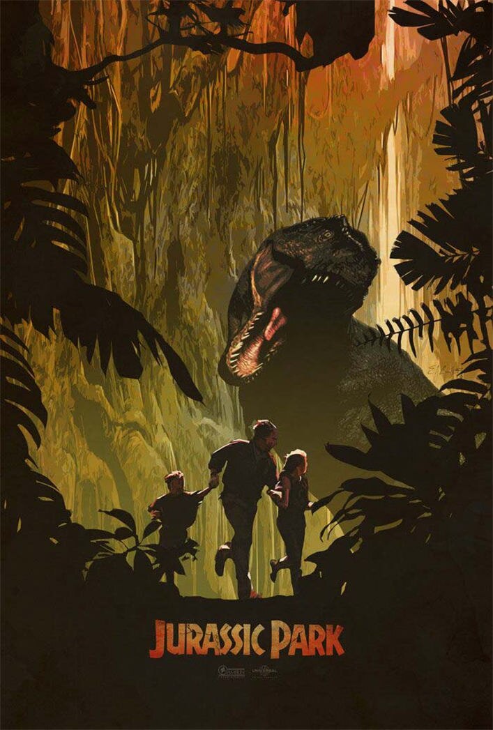 Le Droit Dans La Saga Jurassic Park Posters de la saga Jurassic Park
