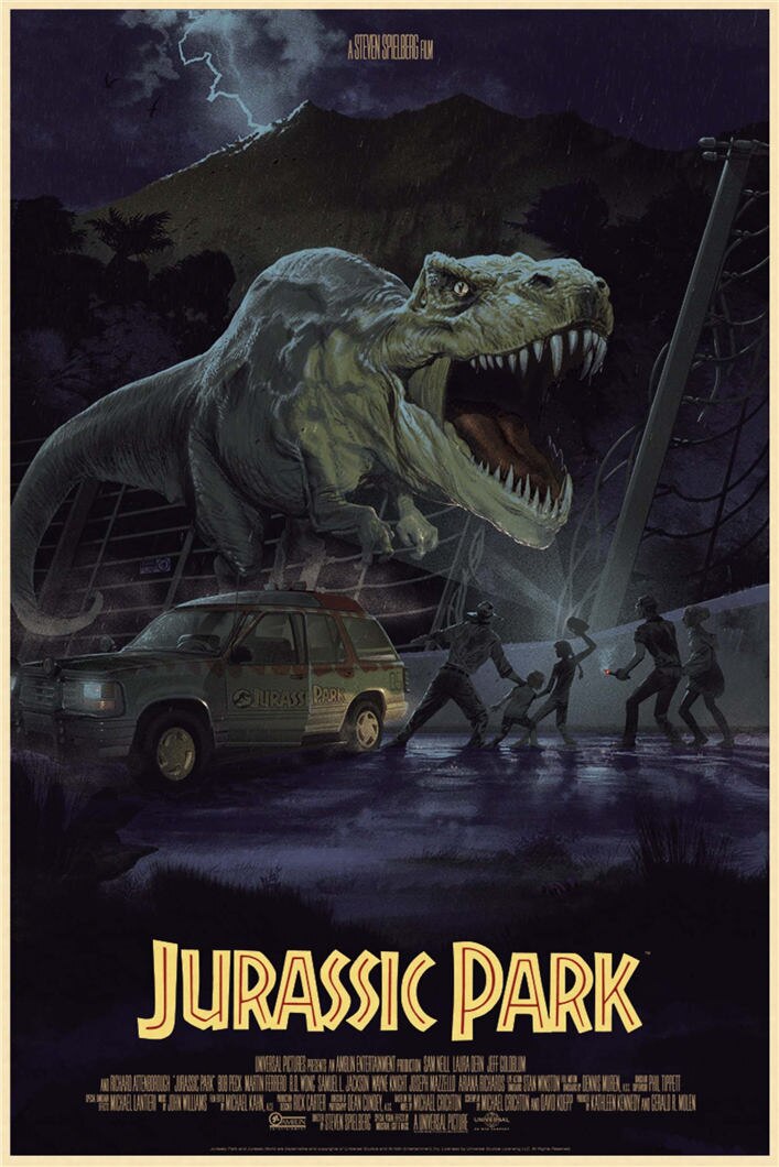 Le Droit Dans La Saga Jurassic Park Posters de la saga Jurassic Park
