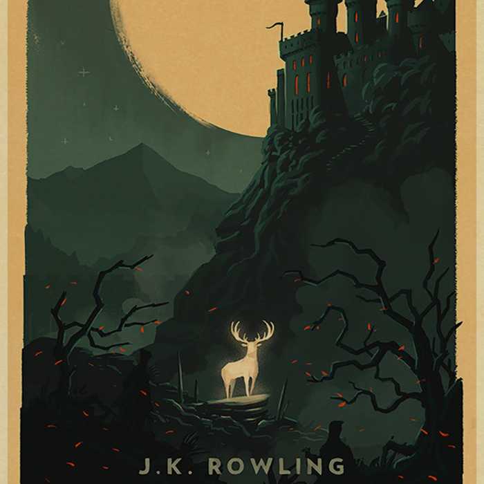 Poster vintage Harry Potter : le Prisonnier d'Azkaban (Patronus)