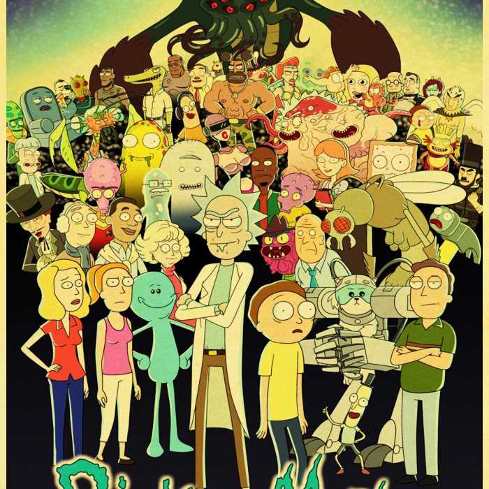 Poster Rick et Morty : la famille au complet