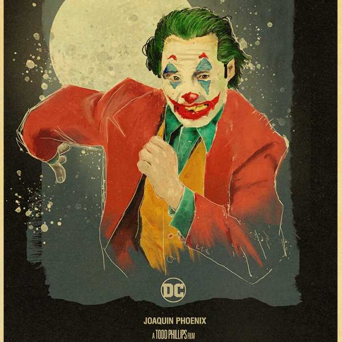 Poster Joker (2019) Joaquin Phoenix : affiche course poursuite