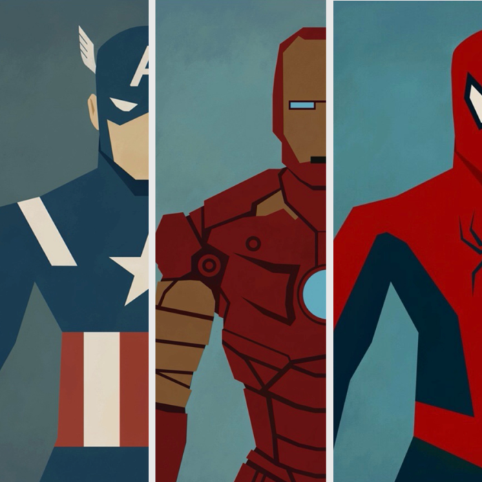 Posters multiples (tryptique / sixtyque) de Super Héros Marvel / DC