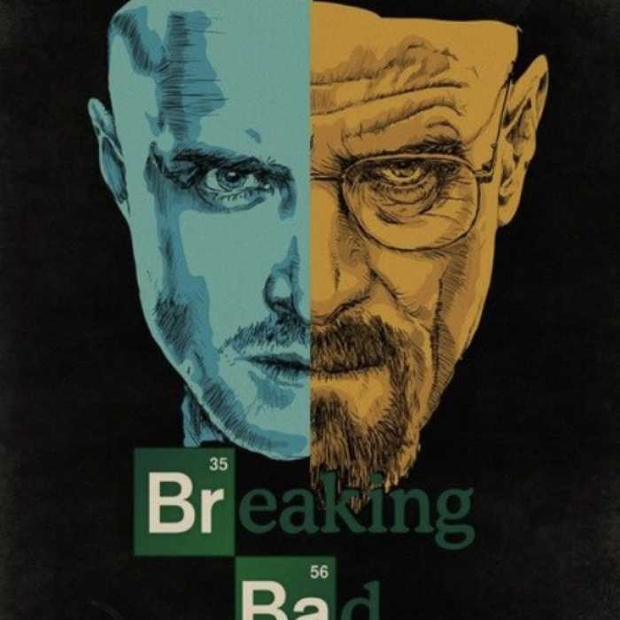 Posters rétro Breaking Bad : toutes les saisons